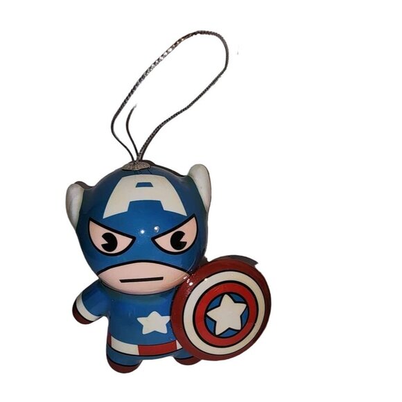 Marvel Captain America & Star Wars Darth Vader Christmas Ornaments Set Orn - Picture 3 of 4